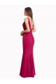 Comprare Rosso Stile sirena Alto Collo Chiffona Lunga Abiti da damigella donore / Abiti da ballo