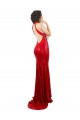 Comprare Rosso Stile sirena Capestro Alto Collo Paillettes Lunga Formali Abiti da damigella donore / Abiti da sera / Abiti da ballo