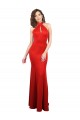 Comprare Rosso Stile sirena Capestro Raso Elastico Lunga Formali Abiti da damigella donore / Abiti da sera / Abiti da ballo