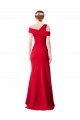 Comprare Rosso Stile sirena Crespo Elastico Lunga Formali Abiti da damigella donore / Abiti da sera / Abiti da ballo