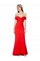 Comprare Rosso Stile sirena Crespo Elastico Lunga Formali Abiti da damigella donore / Abiti da sera / Abiti da ballo
