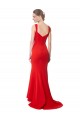 Comprare Rosso Stile sirena Innamorato Alto Collo Crespo Elastico Lunga Formali Abiti da damigella donore / Abiti da sera / Abiti da ballo