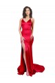 Comprare Rosso Stile sirena Innamorato Raso Elastico Lunga Formali Abiti da damigella donore / Abiti da sera / Abiti da ballo