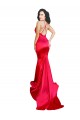 Comprare Rosso Stile sirena Innamorato Raso Elastico Lunga Formali Abiti da damigella donore / Abiti da sera / Abiti da ballo