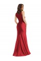Comprare Rosso Stile sirena Piazza Raso Setoso Lunga Formali Abiti da damigella donore / Abiti da sera / Abiti da ballo