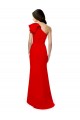 Comprare Rosso Stile sirena Una spalla Alto Collo Crespo Elastico Lunga Formali Abiti da damigella donore / Abiti da sera / Abiti da ballo