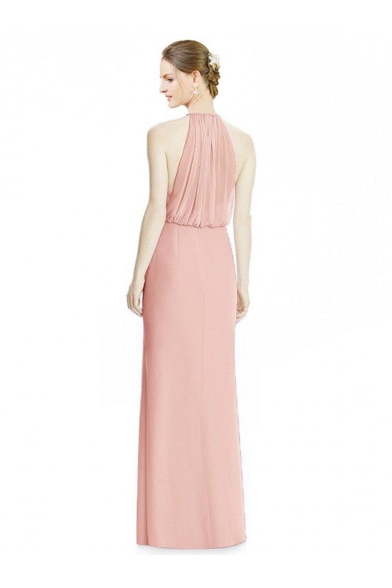 Comprare Stile sirena Capestro Chiffona Lunga Abiti da damigella donore