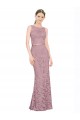 Comprare Stile sirena Illusione Pizzo Lunga Abiti da damigella donore / Abiti da ballo