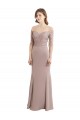 Comprare Stile sirena Innamorato Alto Collo Chiffona Pizzo Lunga Abiti da damigella donore