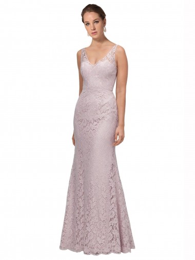 Comprare Stile sirena Scollatura a V Innamorato Pizzo Lunga Abiti da damigella donore / Abiti da ballo