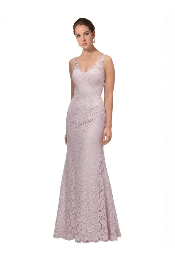 Comprare Stile sirena Scollatura a V Innamorato Pizzo Lunga Abiti da damigella donore / Abiti da ballo