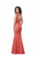 Comprare Stile sirena Scollatura a V Pizzo Lunga Abiti da damigella donore