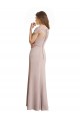 Comprare Stile sirena Scoop Alto Collo Chiffona Pizzo Lunga Abiti da damigella donore