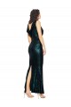 Comprare Verde Scuro Stile sirena Scollatura a V Paillettes Lunga Formali Abiti da damigella donore / Abiti da sera / Abiti da ballo