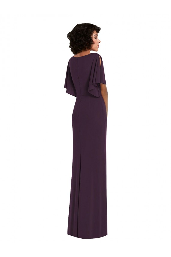 Comprare Vinaccia Tubino Scollatura a V Spandex Lunga Formali Abiti da damigella donore / Abiti da sera / Abiti da ballo