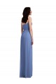 Comprare Windsor Blu Linea A Sottili Chiffona Lunga Abiti da damigella donore